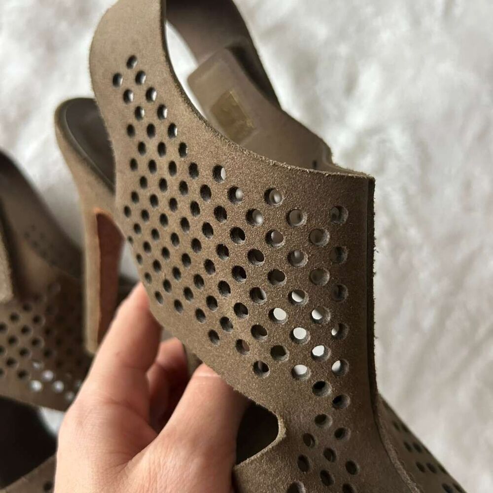 Pedro Garcia Yinon brown castoro double sided Suede heel sandals sz US 8/39 - Picture 6 of 7
